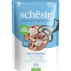 Schesir Cat Maaltijdzakjes Adult In Gelei 85 g - Kattenvoer
