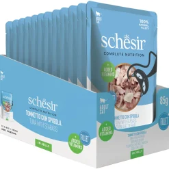 Schesir Cat Maaltijdzakjes Adult In Gelei 85 g - Kattenvoer