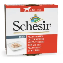 Schesir Hond Blik Gelei 150 g - Hondenvoer