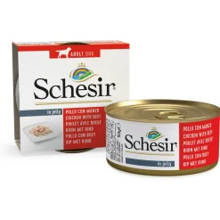 Schesir Hond Blik Gelei 150 g - Hondenvoer