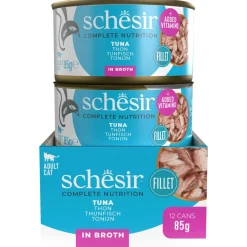 Schesir Kat Blik Gekookte Vis 85 g - Kattenvoer
