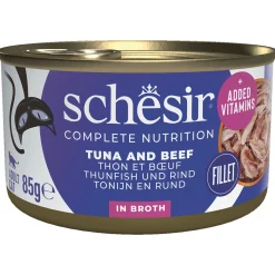 Schesir Kat Blik Gekookte Vis 85 g - Kattenvoer