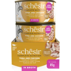 Schesir Kat Blik Gekookte Vis 85 g - Kattenvoer