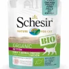 Schesir Kitten Bio Maaltijdzakjes  Paté - Kattenvoer - Kip 85 g