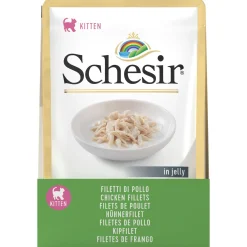 Schesir Maaltijdzakjes Kitten In Gelei - Kattenvoer - Kipfilet 85 g