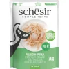 Schesir Pouch - Kattenvoer - Kip Zeebaars 70 g