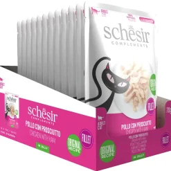 Schesir Pouch - Kattenvoer - Kip Ham 70 g