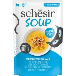 Schesir Soup - Kattenvoer - Tonijn Inktvis 40 g