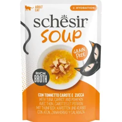 Schesir Soup - Kattenvoer - Tonijn Wortel Pompoen 40 g Soup