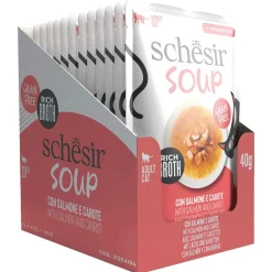 Schesir Soup - Kattenvoer - Zalm Wortel 40 g Soup
