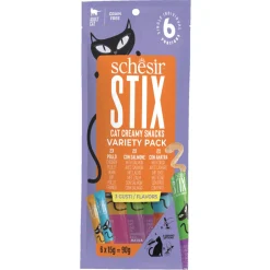Schesir Stix Variety Pack - Kattensnack - 90 g 6 stuks