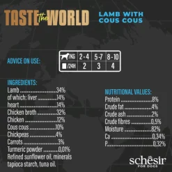 Schesir Taste Of The World Lam Couscous - Hondenvoer - 150 g