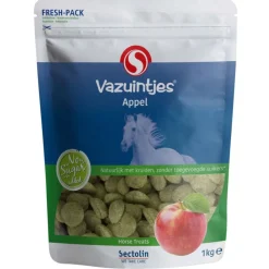 Sectolin Vazuintjes - Voedingssupplement - Appel 1 kg Geschikt Voor Paarden En Pony's.