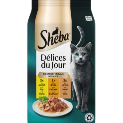 Sheba Delices Du Jour Gevogelte In Saus - Kattenvoer - Gevogelte 6x50 g