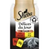 Sheba Delices Du Jour Traiteur In Saus - Multipack Pouch - Kattenvoer - Rund Kip Saus 6x50 g