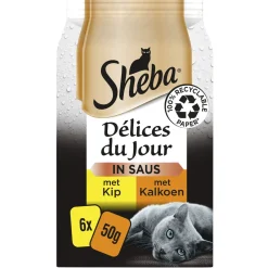 Sheba Mp Delice Du Jour 6x50 g - Kattenvoer