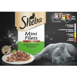 Sheba Multipack Mini Filets Chef Pouch - Kattenvoer - 12x85 g