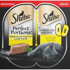 Sheba Perfect Portions Adult - Kattenvoer - Kip 6x37.5 g