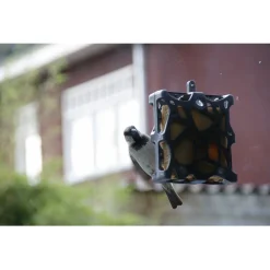 Singing Friend Anna Window Feeder 100% Recycled - Voersilo - 13x4x14 cm Grijs