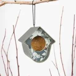 Singing Friend Evie Feeder 100% Recycled - Voersilo - 13.5x12.5x15 cm Antraciet Blauw