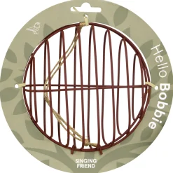 Singing Friend Mezenbolhouder Bobbie - Voersilo - Ø23x7 cm 240 g Bruin