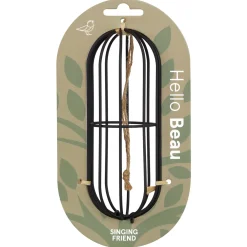 Singing Friend Mezenbolhouder Beau - Voersilo - Ø7x25 cm 180 g Zwart