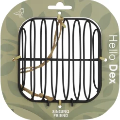 Singing Friend Vetblokhouder Dex - Voersilo - 20x7x20 cm 223 g Zwart