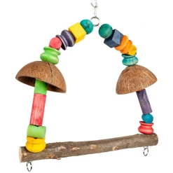 Sky Pet Products Coconut Rainbow Swing - Vogelspeelgoed - per stuk
