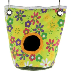 Sky Pet Products Flowered Tent - Vogelspeelgoed - 14x23 cm