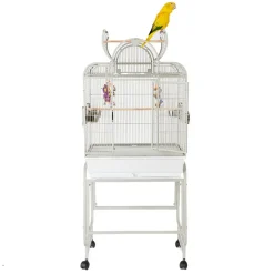 Sky Pet Products Papegaaienkooi Mini Santa Fe - Vogelverblijven - 68x51x154 cm Antiek Grijs