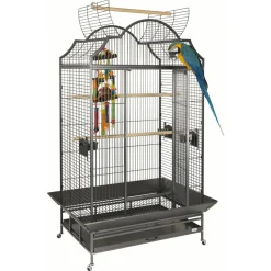 Sky Pet Products Papegaaienkooi Enterprise - Vogelverblijven - 122x96x208 cm Antiek Grijs