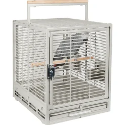 Sky Pet Products Papegaaienkooi Safari - Vogelspeelgoed - 50x40x48 cm Off-White