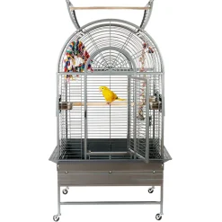 Sky Pet Products Papegaaienkooi Santa Marta - Vogelverblijven - 86x53x157 cm Antiek Grijs