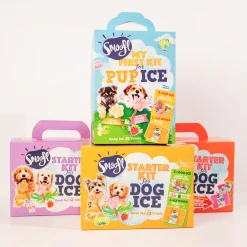 Smoofl Honden Ijs Startersset - Hondensnacks - Aardbei Pindakaas M
