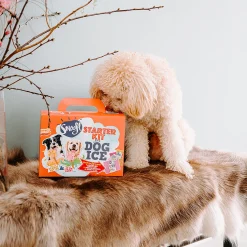 Smoofl Honden Ijs Startersset - Hondensnacks - Aardbei Pindakaas M