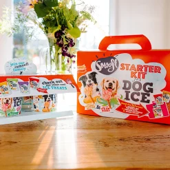 Smoofl Honden Ijs Startersset - Hondensnacks - Aardbei Pindakaas M