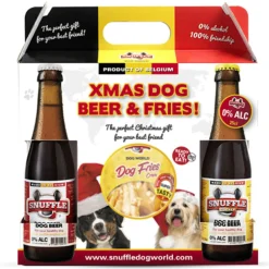 Snuffle Christmas Giftbox Beer & Fries! - Hondensnacks - 2x250 ml Vanaf 2 Maanden