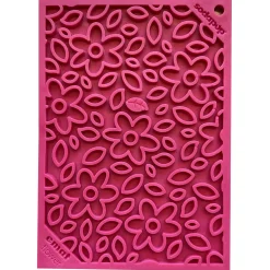 Sodapup Lickmat Flower Power - Hondenvoerbak - Roze S