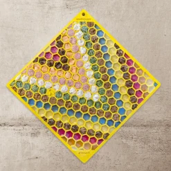 Sodapup Lickmat Honey - Hondenvoerbak - Geel L