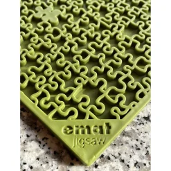 Sodapup Lickmat Jigsaw - Hondenvoerbak - Groen L