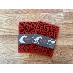 Sodapup Lickmat Love Hearts - Hondenvoerbak - Rood S