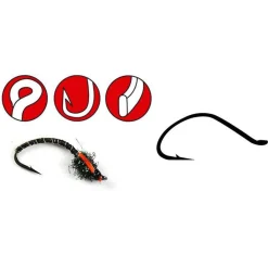 Spro F22 Hooks Black #10 - Vishaak -