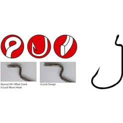 Spro Worm 314 Hooks # 3/0 - Vishaak -