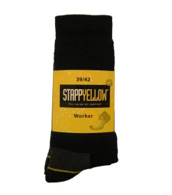 Stapp Yellow Herensok Worker Marine - Sokken