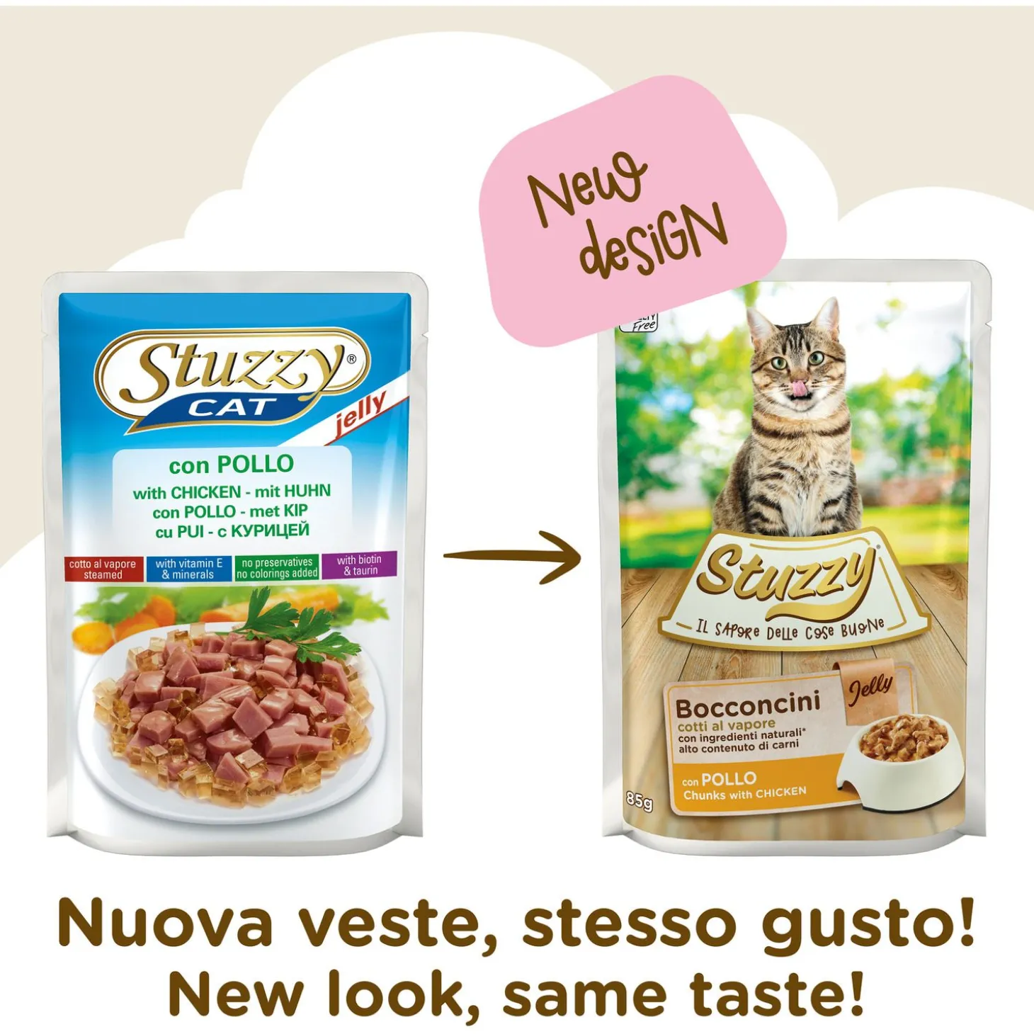 Stuzzy Maaltijdzakjes Bocconcini Jelly 85 g - Kattenvoer