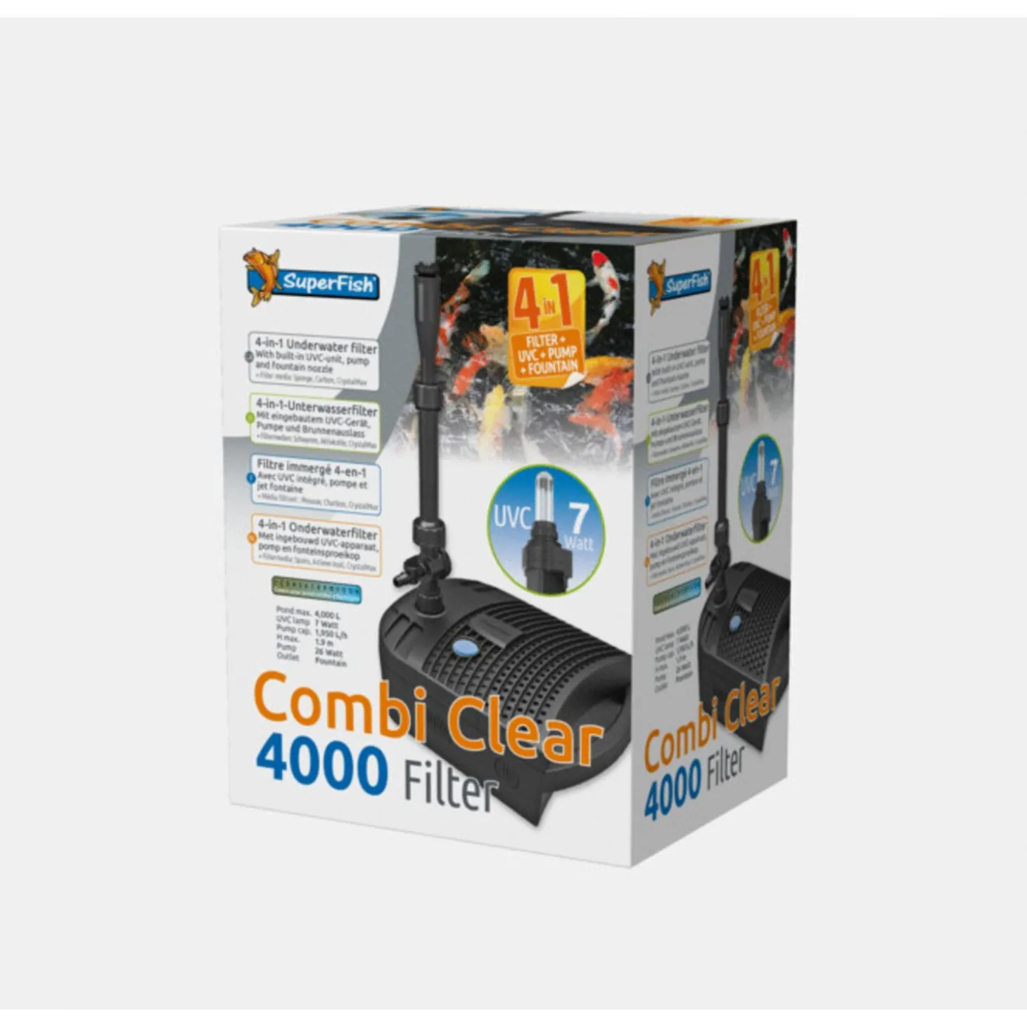 Superfish Combi Clear 4000 - Vijverfilter - 1 stuk