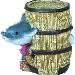 Superfish Deco Barrel Dolphin - Aquarium - Ornament - 13x10x12 cm