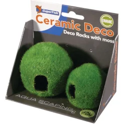 Superfish Decor Home Bol Met Mos - Aquarium - Ornament - Bruin Groen 2 stuks