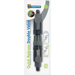 Superfish Dubbelkraan Snelkoppeling - Aquarium Toebehoren - per stuk 9-12 Mm