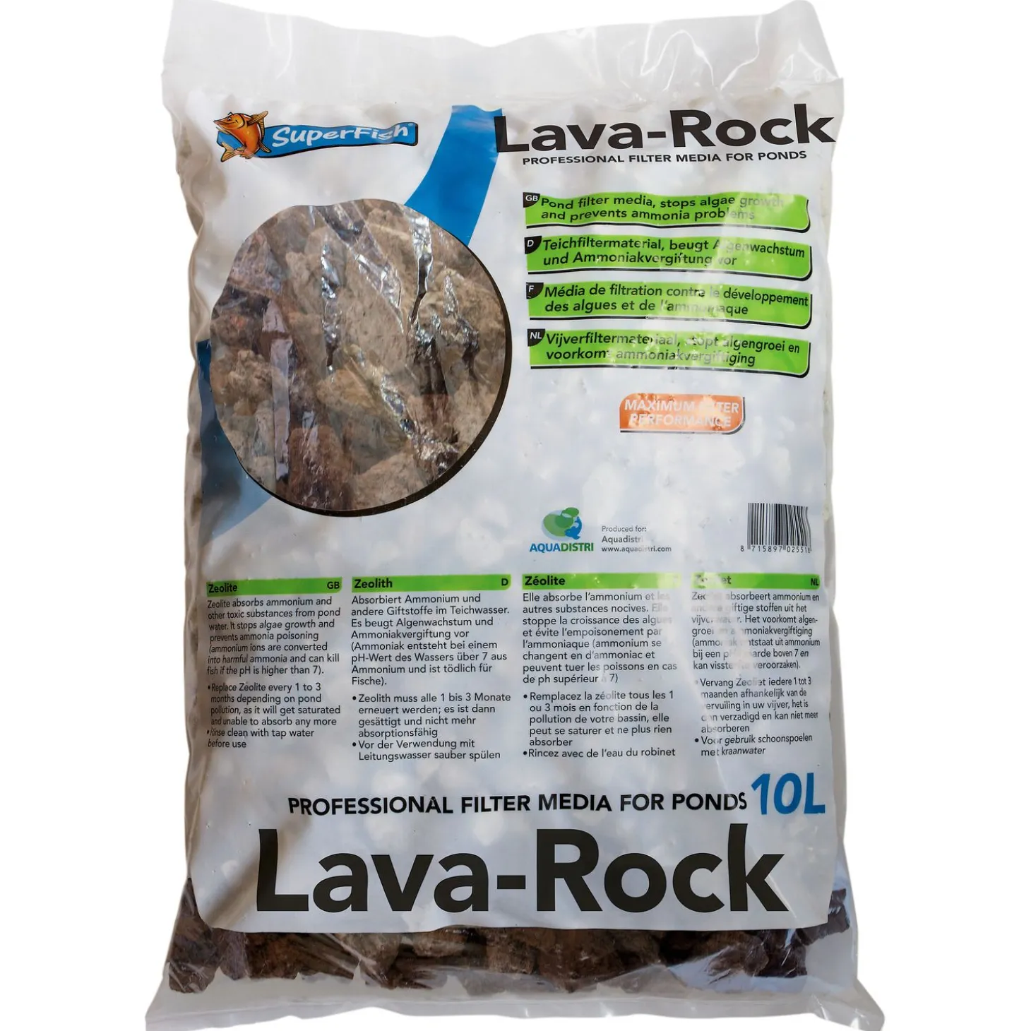 Superfish Filterlava Zak - Filters - 10 l